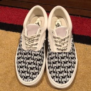 Vans Era Custom Painted Fear of God Size 10.5